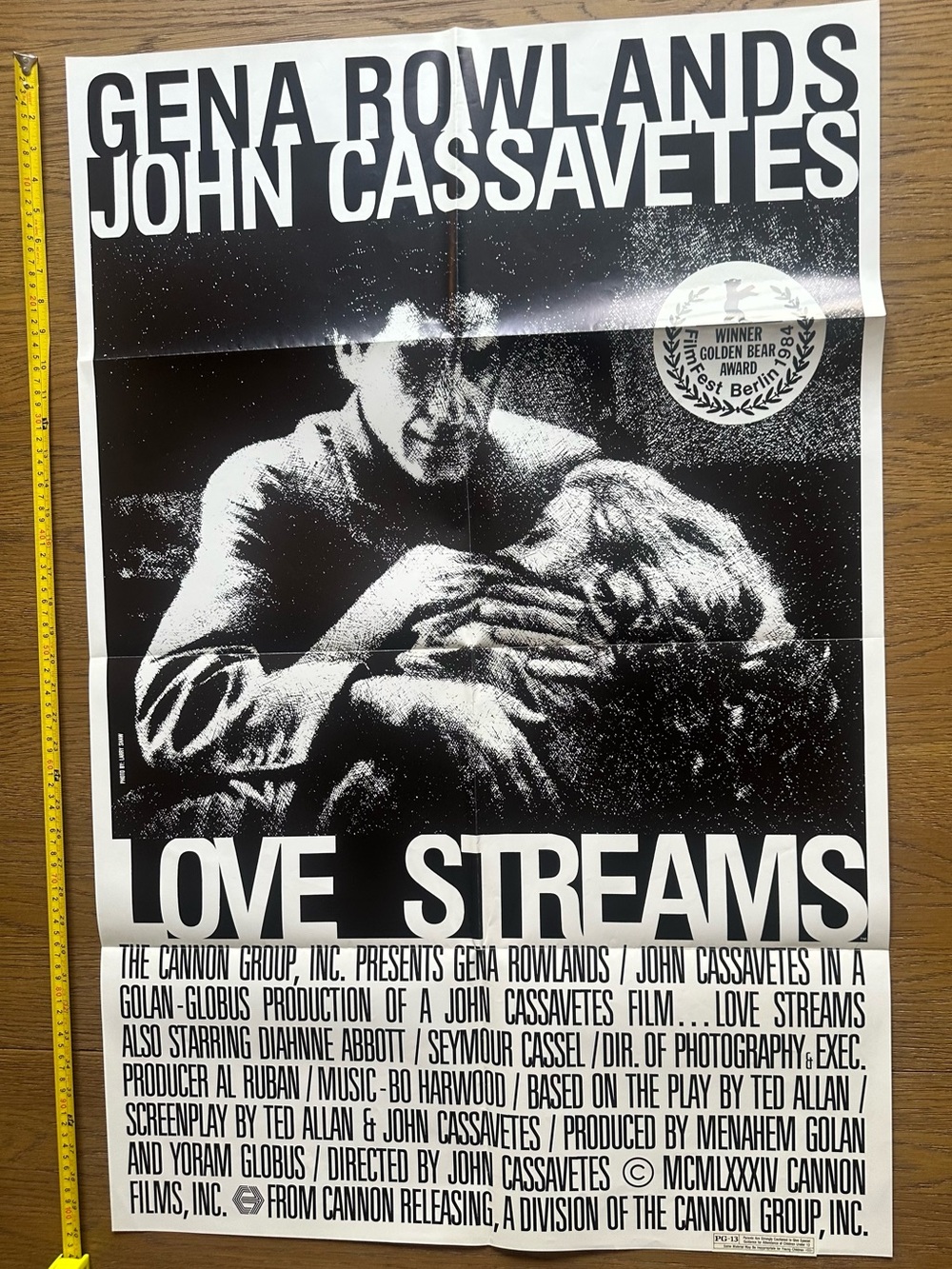 Original 1984 Love Streams Movie Poster 27x41 One Sheet John Cassavetes